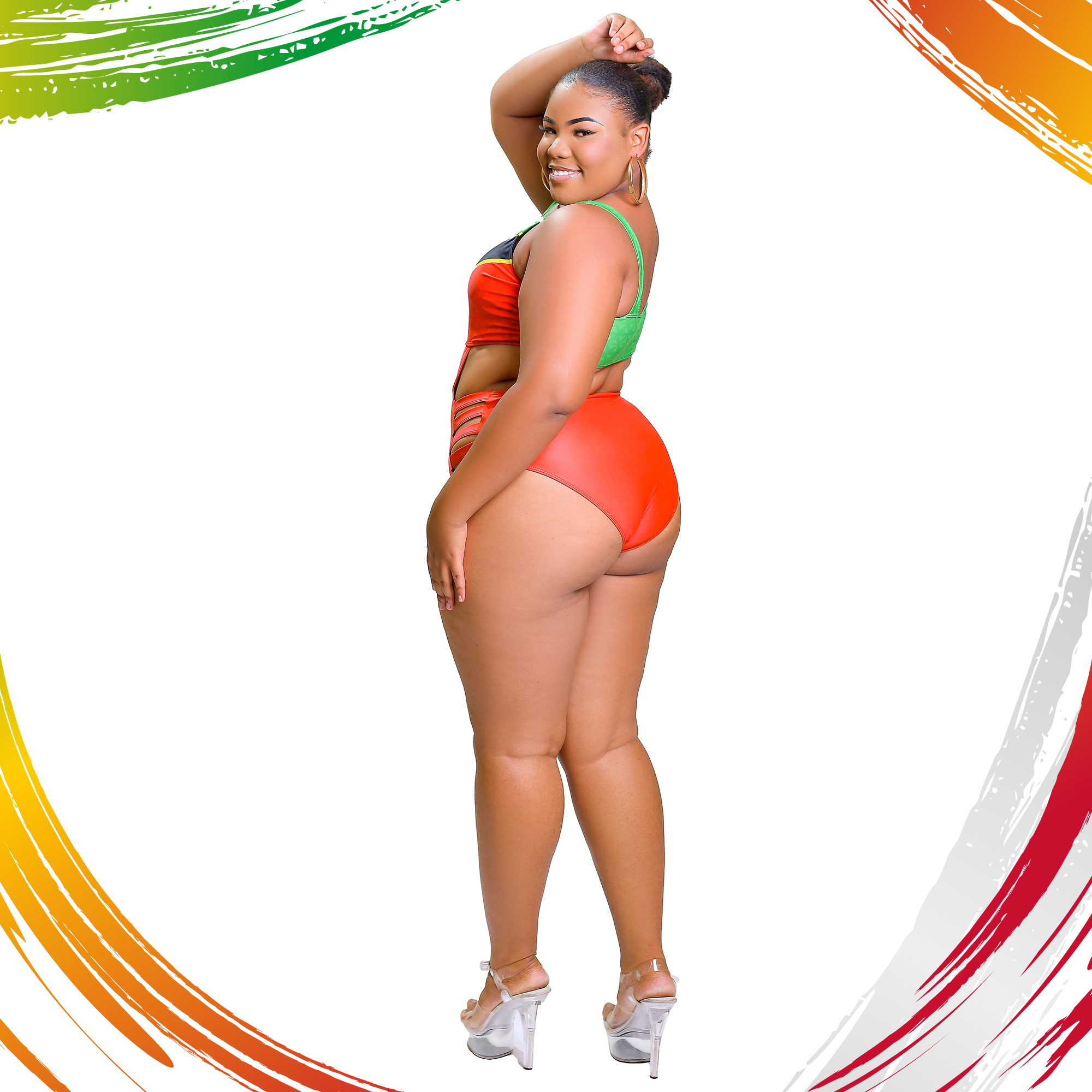 SKN Flag Curvy One Piece - Global Entry - Image 2